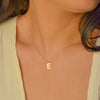 PLAIN LETTER GOLD NECKLACE