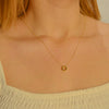 "ALL" THICK LETTERS GOLD NECKLACE