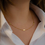 DELICATE BAR GOLD NECKLACE