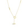 SHINNY TOGGLE GOLD NECKLACE