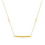 BEADED LINE GOLD NECKLACE