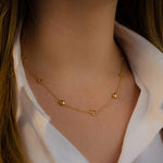 CIRCLES OF ELEGANCE GOLD NECKLACE