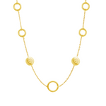 CIRCLES OF ELEGANCE GOLD NECKLACE