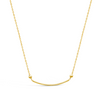 GENTLY CURVED GOLD NECKLACE