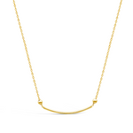 GENTLEY CURVED GOLD NECKLACE