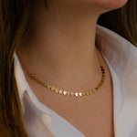 ATTACHED ELEGANT STARS GOLD NECKLACE