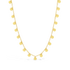 TINY PLAIN CIRCLES GOLD NECKLACE