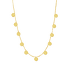 SEPARATED CIRCLES GOLD NECKLACE