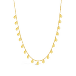 DRIFTING TEARDROP GOLD NECKLACE