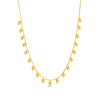 DRIFTING OVALS  GOLD NECKLACE