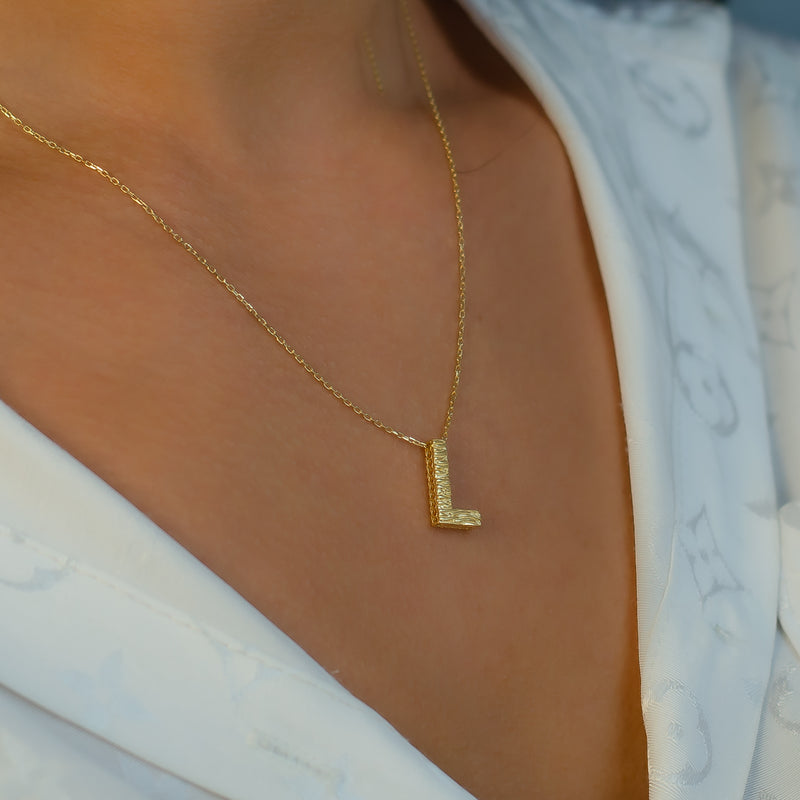 "ALL" NEW STYLE LETTERS GOLD NECKLACE