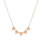 TRENDY TRIANGLES GOLD NECKLACE