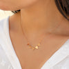 TRENDY TRIANGLES GOLD NECKLACE