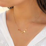 TRENDY TRIANGLES GOLD NECKLACE