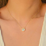 "ALL" CZ LETTERS GOLD NECKLACE