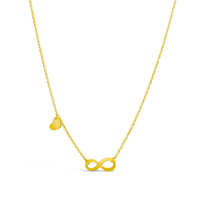 SPARKLING INFINITY  GOLD NECKLACE