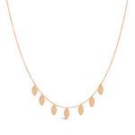 DROPPED MARQUISE GOLD NECKLACE