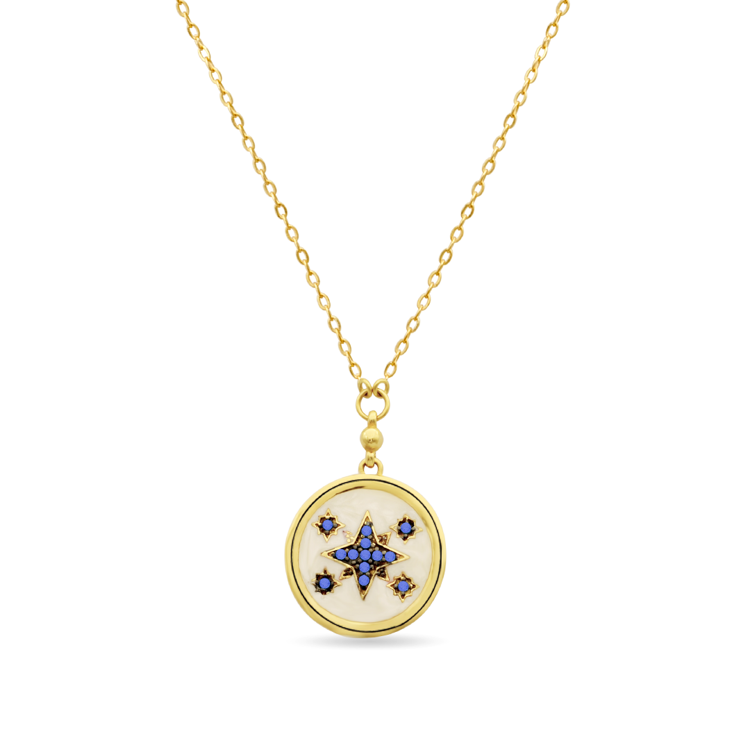 NORTH STAR COIN GOLD NECKLACE