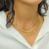 COLOURFUL SLEEK BEADES GOLD NECKLACE