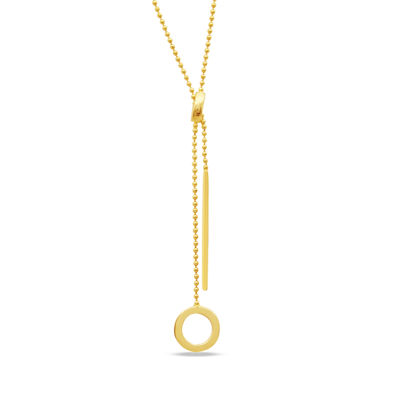 ELEGANT TOGGLE GOLD NECKLACE