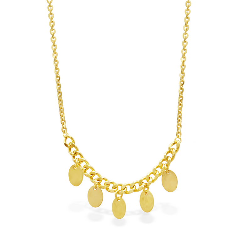 OVALS ON GOURMET GOLD NECKLACE