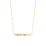 PEARL BAR GOLD NECKLACE