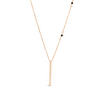 SLEEK BAR WITH BEADS GOLD NECKLACE