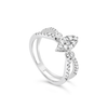 PEAR SHAPED HALO DIAMOND RING