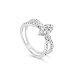 PEAR SHAPED HALO DIAMOND RING