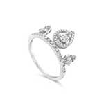 TRIPLE PEAR-SHAPE DIAMOND RING