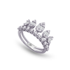 CROWN SHAPED DIAMOND RING