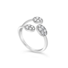 TRIO RADIANT OVALS DIAMOND RING