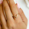 GLAM V-SHAPE DIAMOND RING