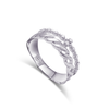 GOURMET WITH RADIANT LINED STONES DIAMOND RING