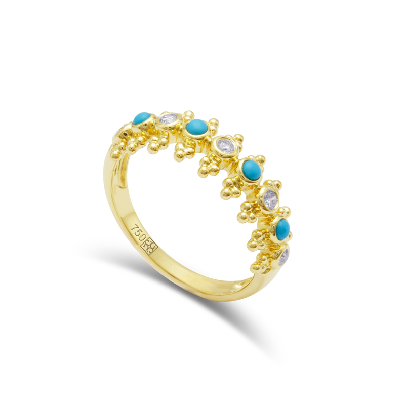 GOLDEN BLOSSOM DIAMOND RING