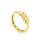 HUGE TWISTED GOLD RING