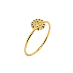 BEEHIVE BEADS GOLD RING