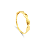 FLAT OVALS GOLD RING