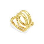 BOLD SPIRAL GOLD RING