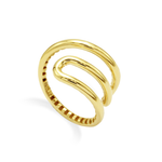 LOOPED SHAPE GOLD RING