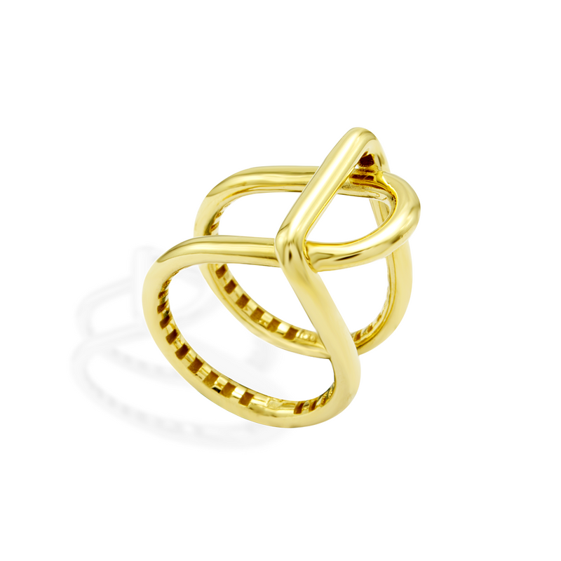 INTERLOCK GOLD RING