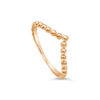 ATTACHED BEADS GOLD RING