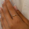 LITTLE HEART WITH ATTACHED BEADS GOLD RING