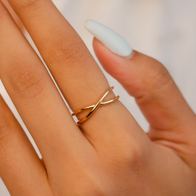 X Shape Cross Micro Pave CZ Crystal Infinity Rings for Women, PD432 |  Infinity ring, X-shaped, Micro pave