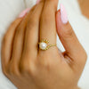 PEARL BEADED GOLD RING