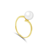 ONE PEARL GOLD RING