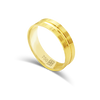 FLAT LINED BAND GOLD RING