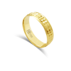 DOUBLE PYRAMID BAND GOLD RING