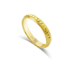 PYRAMID BAND GOLD RING