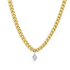 CHUNKY GOURMET WITH DROPPED RHOMBUS DIAMOND NECKLACE